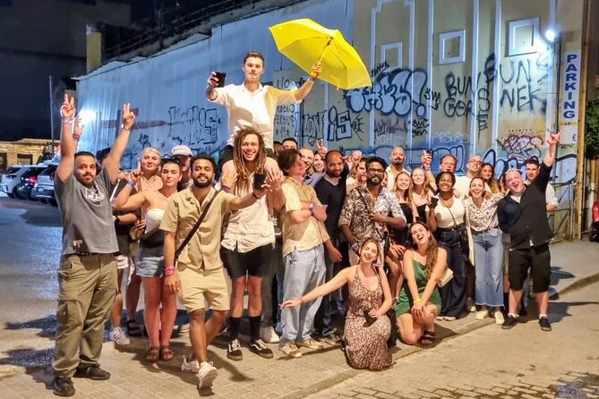 Athens Pub Crawl with 1hr Open Bar & VIP Nightclub Access - Stop One Bar: Shots and That First-Meeting Energy