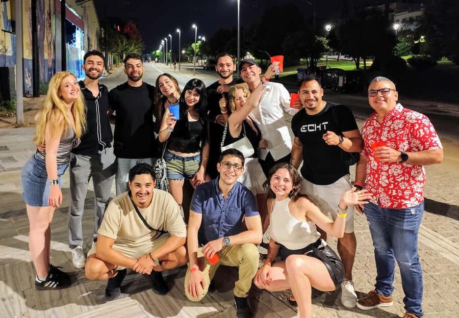 Athens Pub Crawl with 1hr Open Bar & VIP Nightclub Access - What I Think About the Crowd and Group Size
