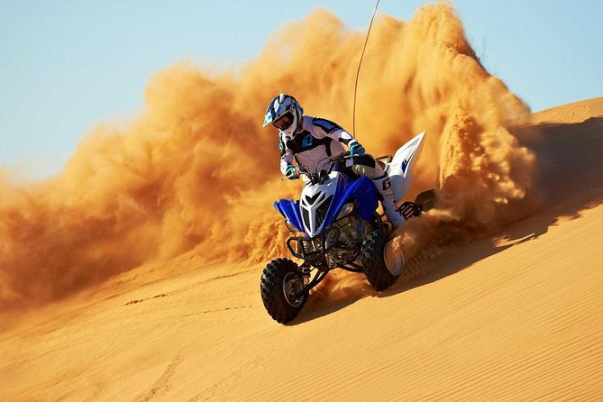 Desert Safari Dubai Quad Bike, Camel Ride , Vip Majlis, All Exclusive Services - Dune Bashing at Lehbab Desert (Red Dune): The Main Thrill