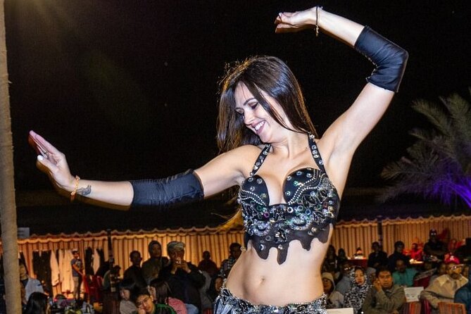Desert Safari, Quad Biking (30 mins) & VIP BBQ Dinner Experience - Live Shows After Dusk: Belly Dance, Fire Dance, and Tanoura