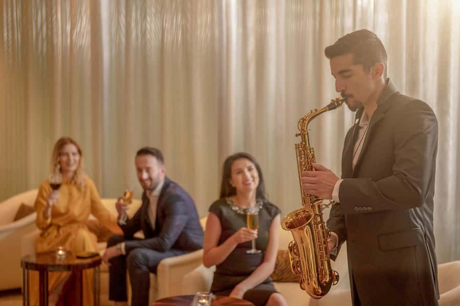 Dubai: Burj Khalifa VIP Experience Level 152 Lounge Access - The materials, staircase, and fountain story you’ll actually notice