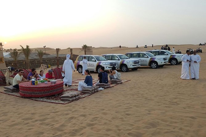 Dubai Desert Safari evening with VIP Treat , BBQ Buffet and Exciting Liveshows - Getting From Dubai Into the Dunes: Pickup, 4x4 Land Cruiser, and the First Rush