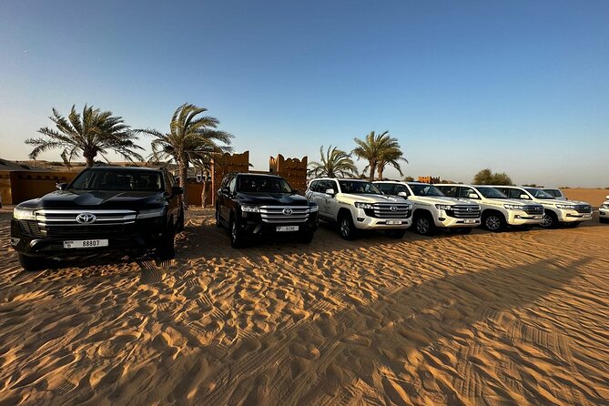 Dubai Desert Safari VIP Package - Pickup and the 4x4 Ride: Comfort Is Part of the Deal
