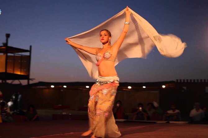 Dubai Evening 4x4 VIP Desert Safari ,Table Service BBQ Dinner - The sunset pause and Bedouin camp welcome with coffee and dates