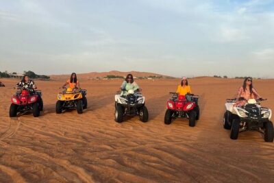 Dubai Evening Safari With Quad Biking VIP BBQ 10 Show Camel Ride - Quad biking and sandboarding: split your energy
