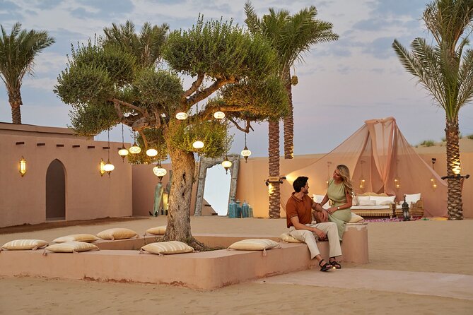 Dubai Private VIP Desert Dinner and Live Entertainment Show - Noble Camp Souq: camel moments, henna, and the bar option