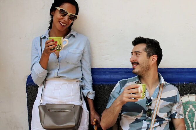 Frida Kahlo VIP [Museum Tickets Included] Walk, Markets & Churros - Jardín Centenario: the coyote sculpture meets San Juan Bautista Church