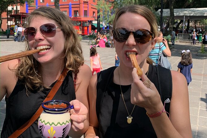 Frida Kahlo VIP [Museum Tickets Included] Walk, Markets & Churros - Parque Frida Kahlo: shade under ancient ahuehuete trees
