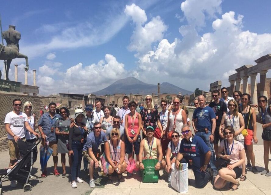 From Naples: Pompeii and Herculaneum VIP Tour with Lunch - Pompeii skip-the-line and a guided walk through everyday Roman life