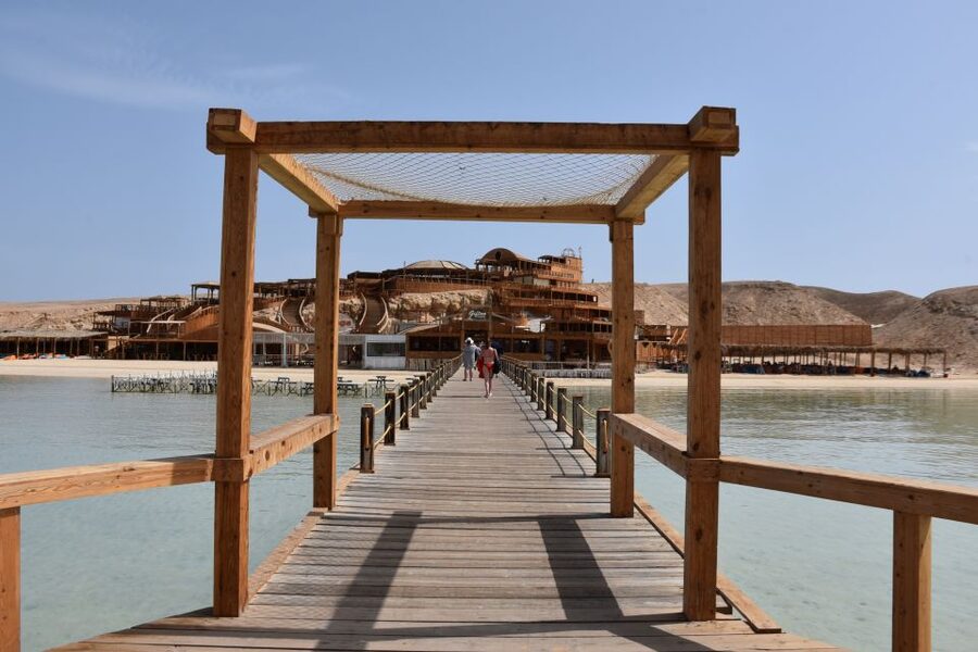 Hurghada: Royal Luxury VIP Cruise to Orange Bay with Lunch - Magawish Island banana boat ride: fun break from floating