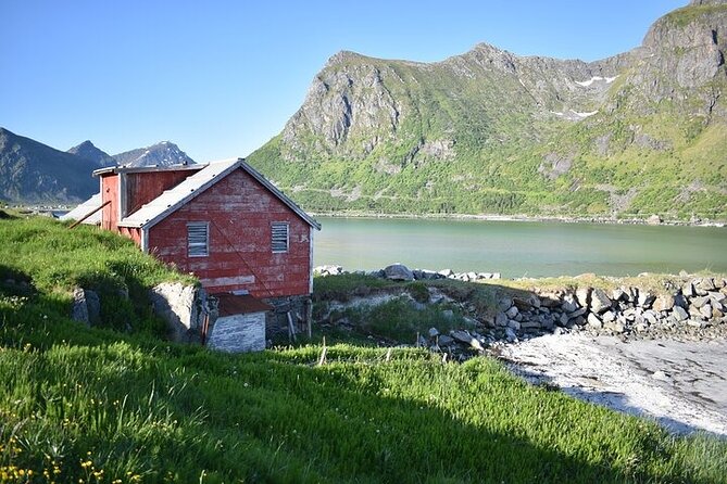 Lofoten VIP PRIVATE tour from Svolvaer - Flakstad Church outside visit: wood from Russia, no waiting around