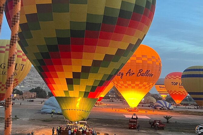Luxury Hot Air Balloon Ride Luxor, Egypt VIP Service - Breakfast on the Nile: espresso, croissant, and coffee