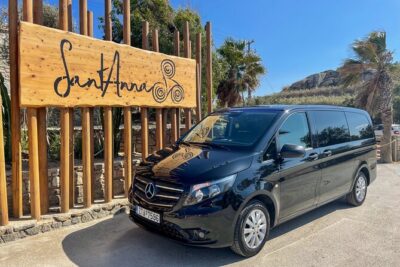 Mykonos Island VIP Transfers: 24/7 Private Transportation 1-Way - Meeting Point at Wine Room MykonosFambrika: Easy Anchor, Clear Start