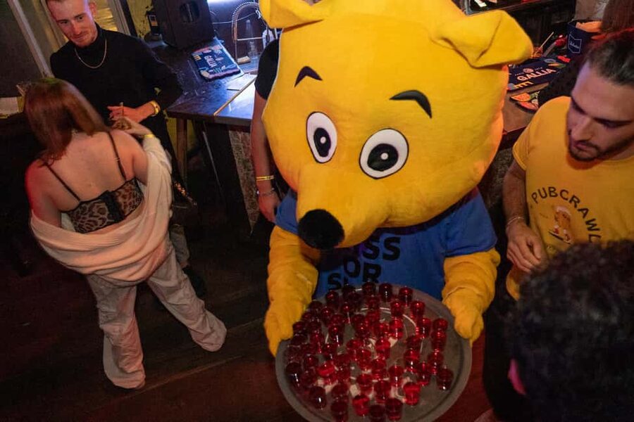 Nice: Party Bar Crawl with Club VIP, 6 Shots, and Games - VIP Nightclub Access Plus Pro Photos and a Mascot