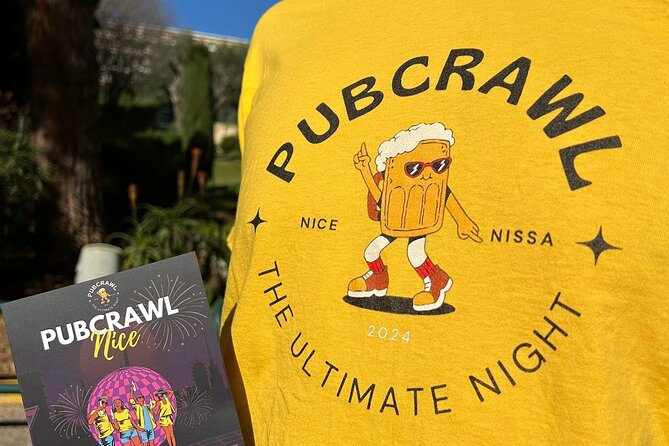 Nice: Pub Crawl Yellow – Social Bars, Games & VIP Club Entry - Town Club in Old Nice: Upstairs Cocktails, Downstairs Dancing