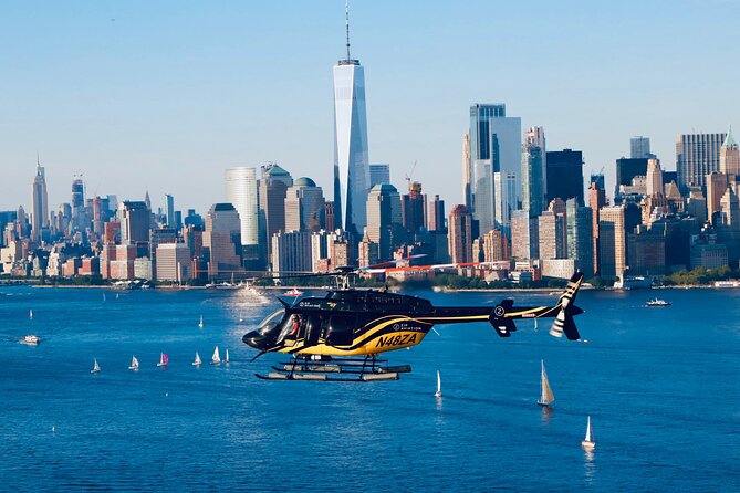 NYC Helicopter VIP Sightseeing Tour - The Aerial Route From the Harbor: Liberty, Ellis Island, and the World Trade Area