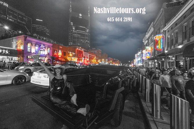 Private Best of Nashville VIP City Tour by Cybertruck - Honky Tonk Row and iconic facades: Lower Broadway at full volume