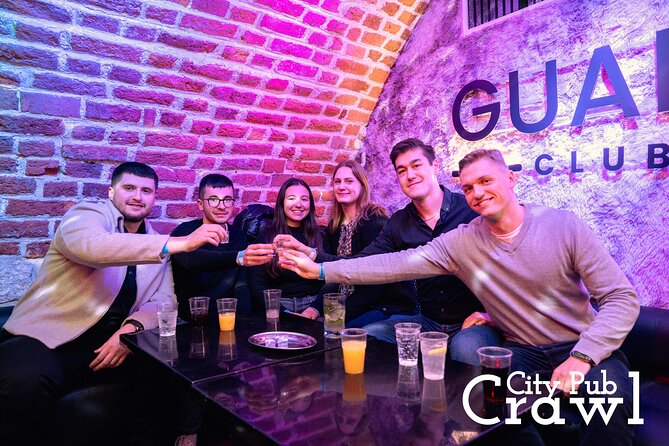 Pub Crawl Unlimited Drinks then 5 Best Clubs in Krakow with VIP - The Stops: Eros Bendato to Five Club Nights