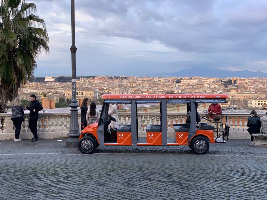 Rome: VIP Golf Cart Food Tour - The Food Line-Up: From Supplì to Tiramisù (and the Artichoke You Came For)