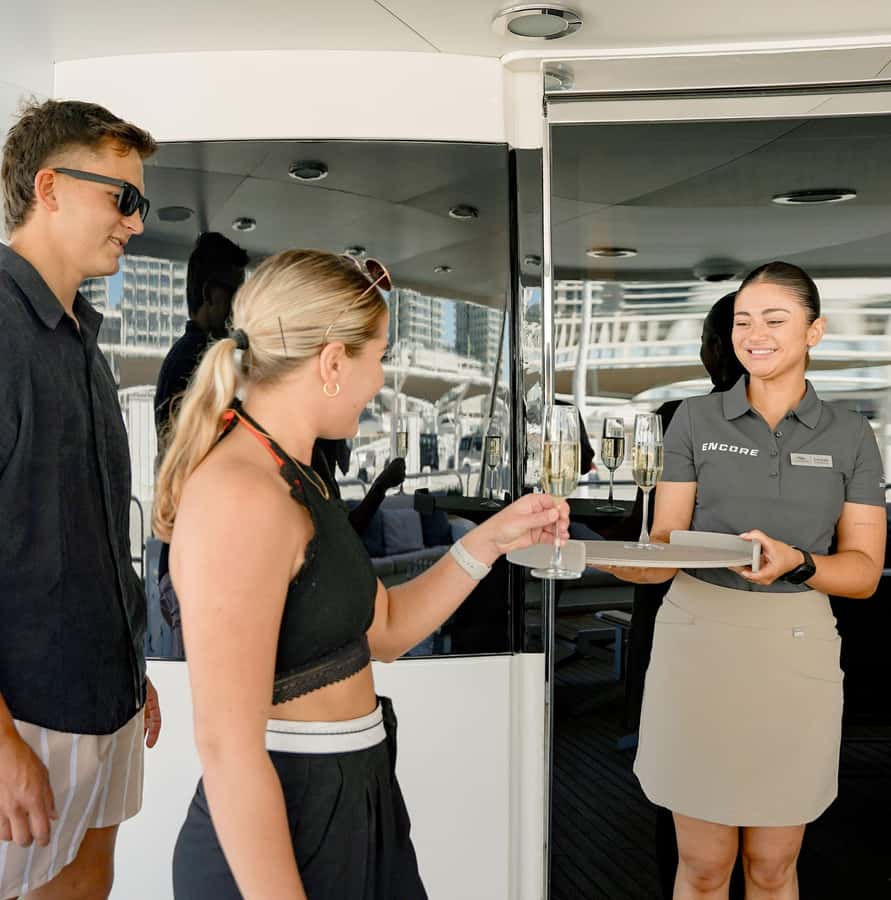 Sunseeker Superyacht: VIP Dinner, Premium Drinks& Live Music - Swim stop, pool time, and comfort extras (day tour focus)