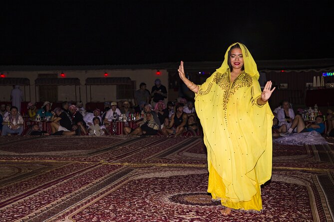 Sunset Camel Trekking with Falcon Show & VIP BBQ Dinner - Desert Dance Shows at Night: Tanura, Belly Dance, and Timing