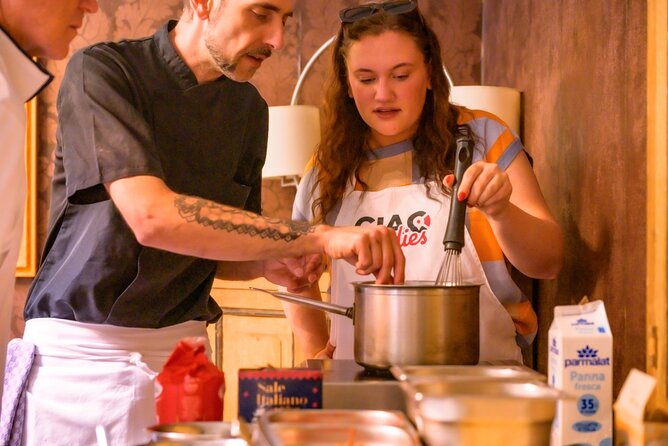 VIP Cooking Class with Carbonara, Pesto Making, Lasagna & Cannoli - Wine with Your Meal: Better Than a Token Pour