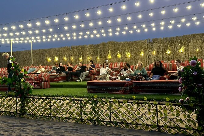 VIP Desert Safari Abu Dhabi with Private Seating Area - Camel Farm Stop and Friendly Animal Time