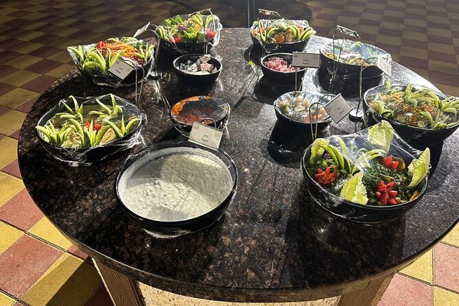 VIP Desert Safari, ATV, BBQ, Camel Ride, All Exclusive Services - Dinner buffet in the VIP lounge: BBQ, salads, rice, sweets