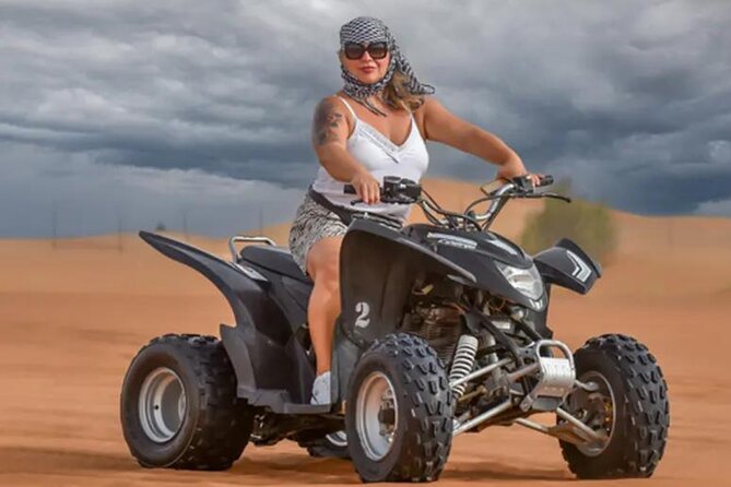 VIP Desert Safari, ATV, BBQ, Camel Ride, All Exclusive Services - Camel ride, sandboarding, and desert photo moments