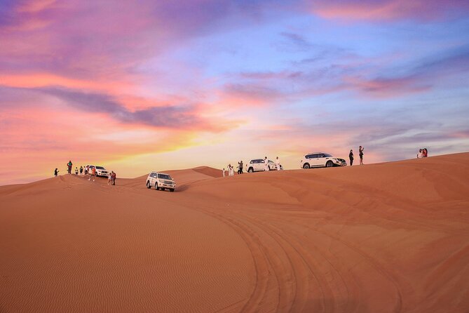 VIP Dubai Desert Safari Camel Ride, Sand Ski, Live BBQ Dinner - Desert Camp Entertainment: Tanoura, Fire, and Khaleeji Dance