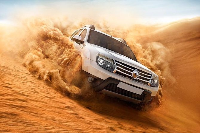VIP Dubai Desert Safari with Dinner served at table and 3 live Shows - 4x4 Dune Bashing and the Sunset Photo Stop in Red High Dunes