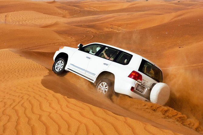 VIP Dubai Desert Safari with Dinner served at table and 3 live Shows - Bedouin Camp Fun: Camel Ride, Henna, Sandboarding, Falcon Photos