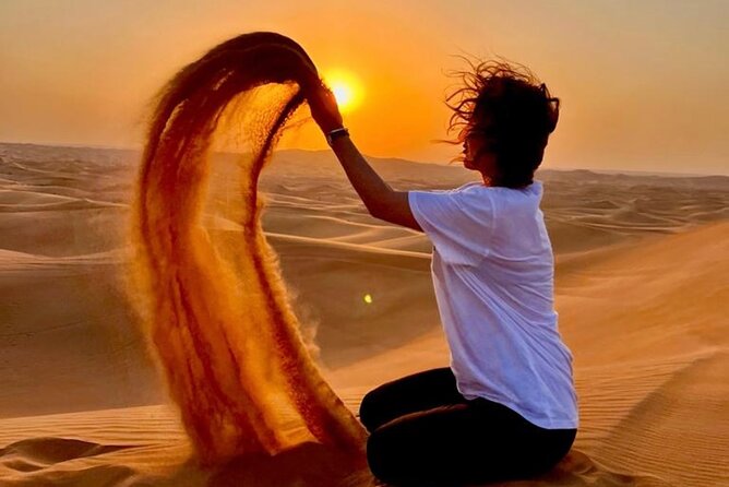 VIP Dubai Desert Safari with Quadbike,Sandboarding & BBQ dinner - Sandboarding: short thrill, different expectations