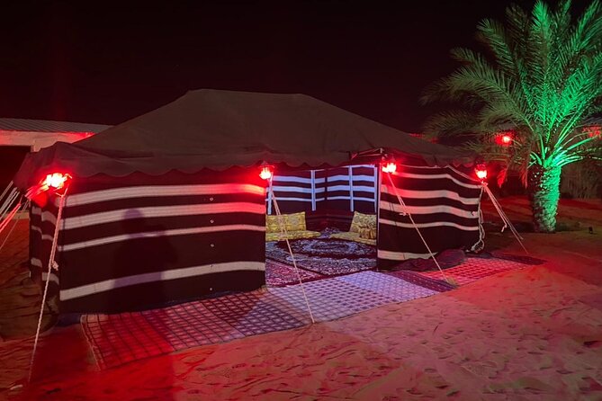 VIP Evening Desert Safari with Camel Ride & BBQ Dinner–Shared Car - Evening Entertainment: Belly Dance, Fire Dance, and Tanoura