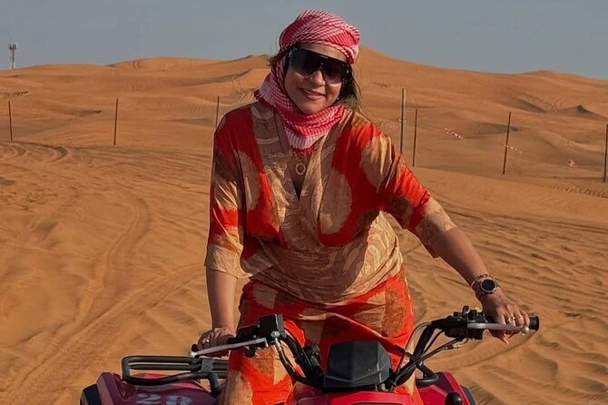 Vip Evening Desert Safari with quad bike,Camel Riding & Dinner - Price Value: When This Is a Smart Buy