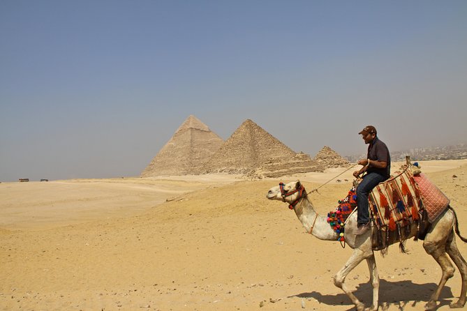 VIP Giza Pyramids,Sphinx ,Camel Ride& inside Great Pyramid Khufu - The Sphinx stop: Chephren, strength, and what to notice