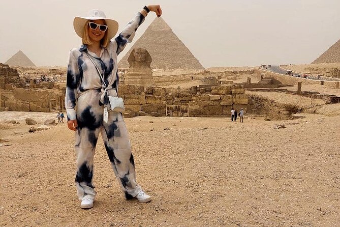 VIP Giza Pyramids,Sphinx ,Camel Ride& inside Great Pyramid Khufu - Valley Temple stop: a quieter but meaningful pause