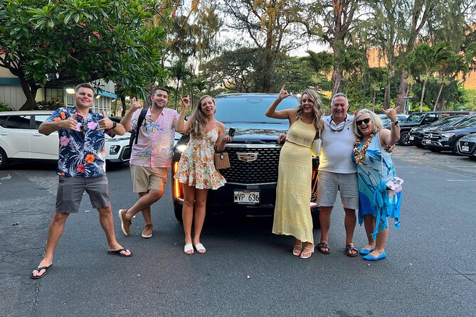VIP Luxury Transfers: Honolulu Airport ↔ Waikiki ↔ Cruise Port - The ride comfort you get: Wi‑Fi, rear TVs, bottled water