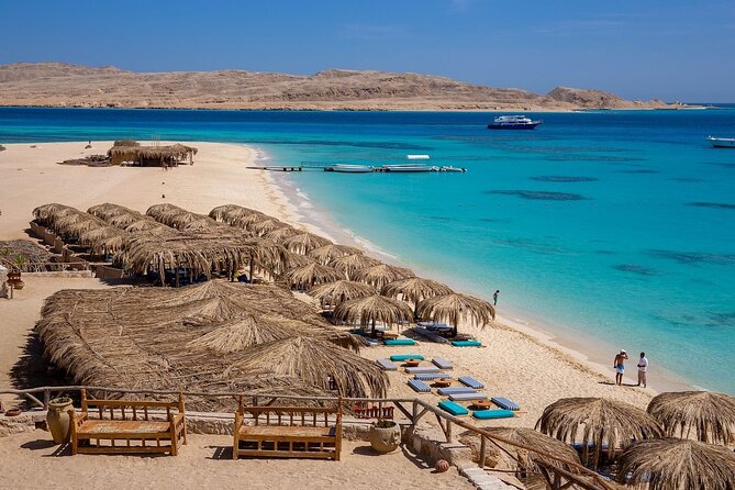 ViP Orange Bay Giftun Island Tour By Boat With Lunch in Hurghada - Snorkeling stops with provided gear: safety plus fish-spotting