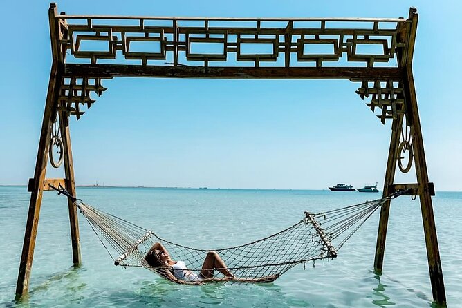 ViP Orange Bay Giftun Island Tour By Boat With Lunch in Hurghada - Orange Island beach time: 2 hours on white sand (with photos built in)