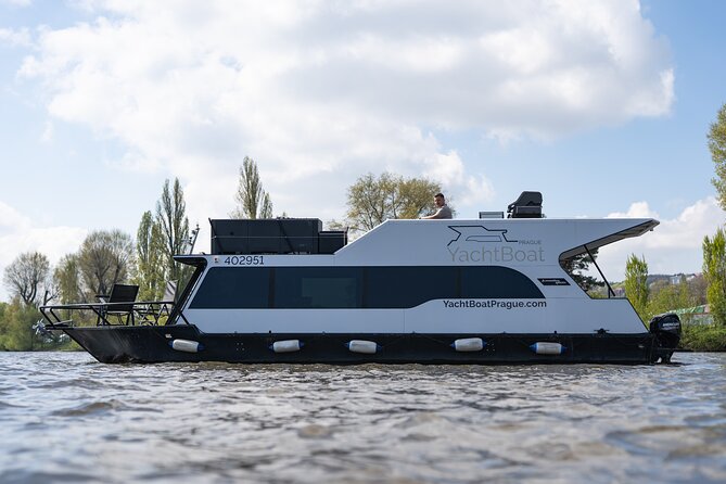 VIP Prague YachtBoat ONE Experience: All-You-Can-Drink - The All-You-Can-Drink Setup: Beer or Prosecco, No Running Around