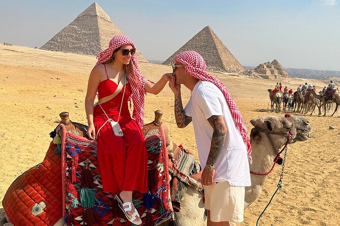 VIP Private Day Tour Giza Pyramids, Memphis and Sakkara Pyramids - Giza Plateau: Cheops, Khafre, and Menkaure without the scramble