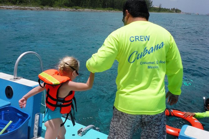 VIP Private Glass Bottom Boat and Snorkeling, 3 Reefs in Cozumel - Underwater photos: optional keepsakes, not automatic perfection