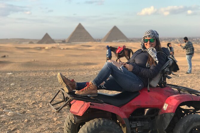 VIP Pyramids,Camel,Quad Bike(ATV) lunch,Tickets & dinner Cruise - Papyrus museum and shopping time: how to keep it fun, not forced
