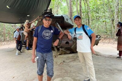 VIP Tour: Cu Chi Tunnels Half Day | Option: Real Shooting Guns - Tire Shoes, Camouflage, and the Skill Set Behind Survival