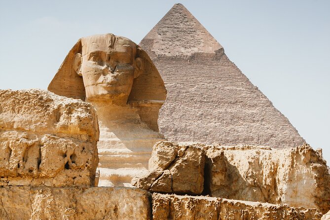 VIP tour Giza Pyramids, Camel Ride, sphinx & felucca Boat - Entering the Pyramids Area: Khufu, Khafre, Mycrinus, and the Sphinx