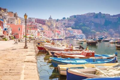 VIP Yacht Escape from Rome to Naples Island Gems Ischia & Procida - Procida stop: pastels, Corricella views, and swims in secret coves